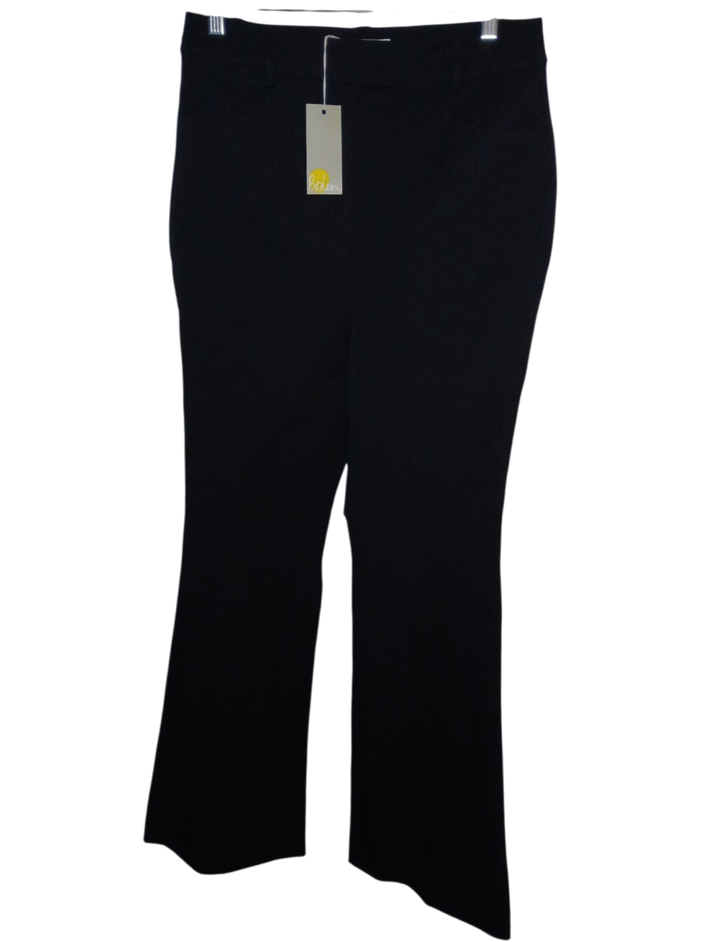 Boden Black Boot-Cut Dress Pants